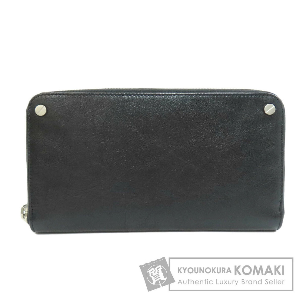 Balenciaga Metal Motif Long Wallet Leather